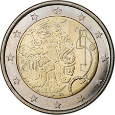 [#1163087] Finlandia, 2 Euro, Finnish Currency, 150th Anniversary, 2010, Vantaa,