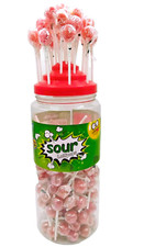 Lick It Lollipops Sour Lollies Mixed Fruit 50 - 150 Kids Party Bags Halal sweet