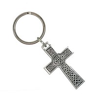 Celtic Cross Keychain, A1024KC, 2 Inches Celtic Religious Gift Metal Made in USA