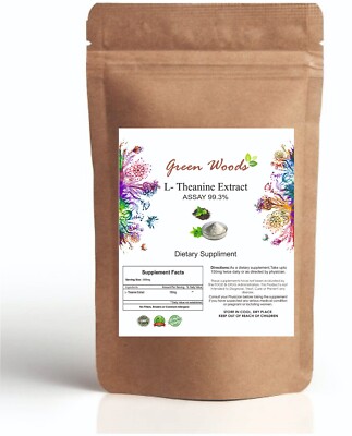 L-Theanine Extract 100% Pure Powder Powerful Antioxidant High Quality Free Ship