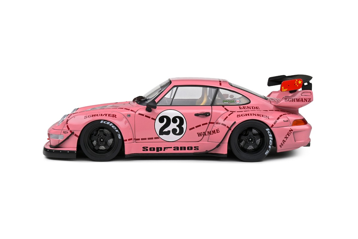 Solido S1808503 Porsche 911 RWB Rauh-Welt Sopranos Pink Pig