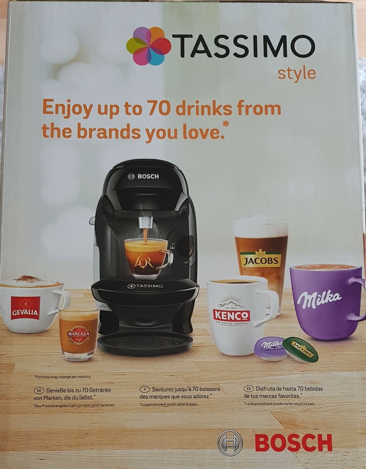 TASSIMO by Bosch Style TAS1102GB Pod Coffee Machine Black