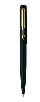 Genuine Parker Vector MATTE BLACK GOLD CLIP Ballpoint pen Free Gift Box