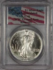 1991 Silver Eagle Dollar PCGS Gem Uncirculated 9-11-01 WTC Ground Zero Recovery