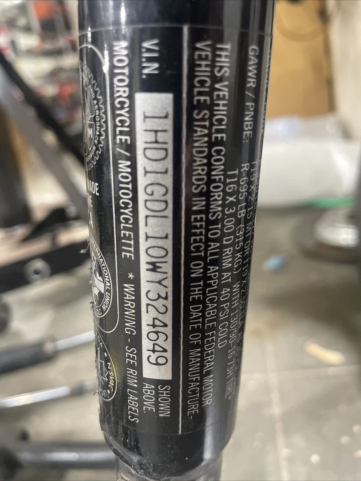 Harley-Davidson Dyna Super Glide 1998 cuadro FXD chasis FXDL, FXDS Foto 2 de 4