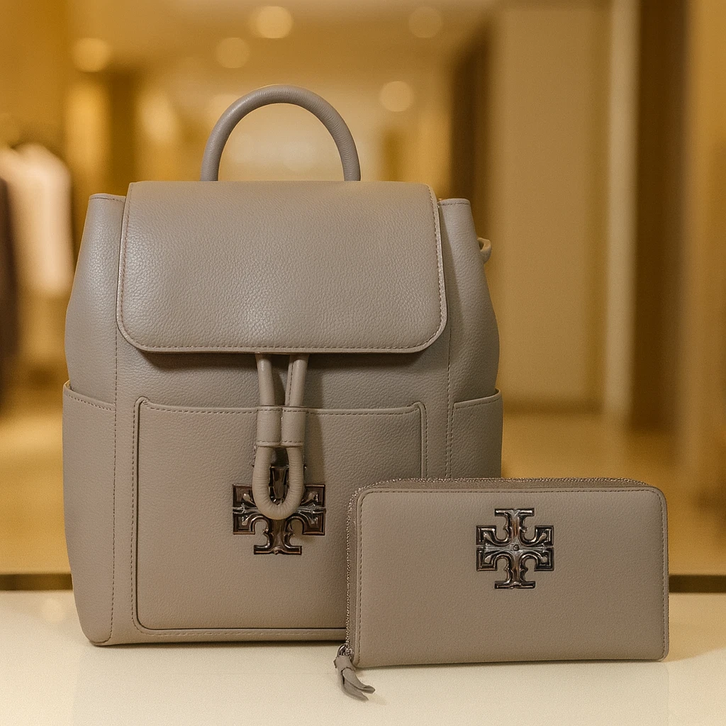 ✩TORY BURCH✩ レザー バックパック✩グレージュ✩ Tory Burch Backpack Gray Bags & Handbags for Women for sale | eBay