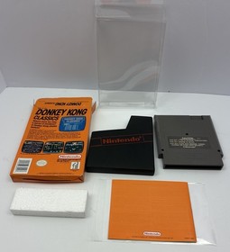 Donkey Kong Classics (NES, 1988) CIB W/ Box Game Manual Foam Protector TESTED