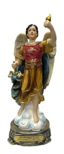 Archangel Uriel Holy Figurine Religious Decoration Statue 8" Tall