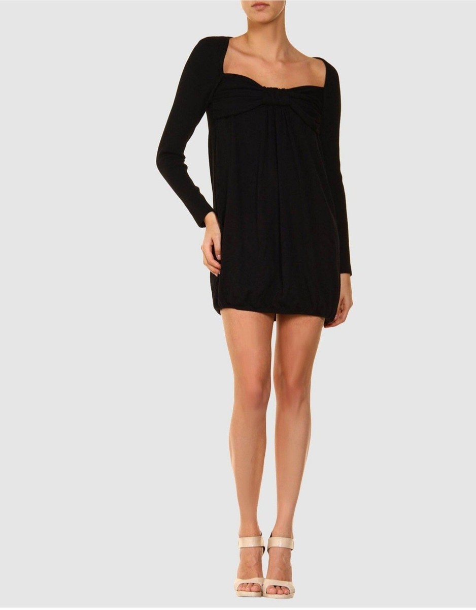 moschino black dress Moschino - Printed heavy cotton dress - Black