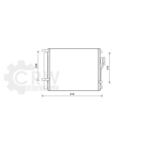 Kondensator Klimaanlage FüR Hyundai Santa Fé II 2.2 Crdi 4X4 Bj.09-12-image