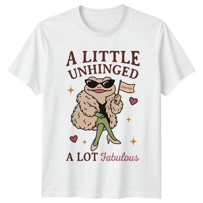 A Little Unhinged A Lot Damen T-Shirt Fabulous Diva Frog