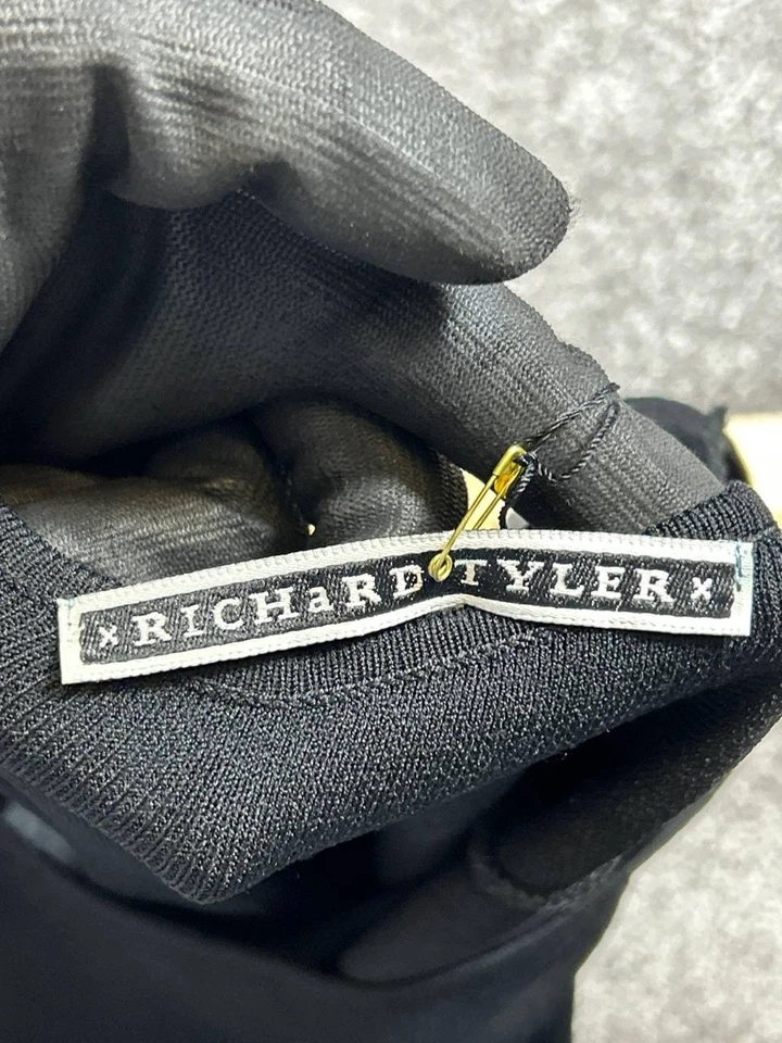 Richard Tyler Dress Womens Large Black Bodycon New * - Image 3 of 4