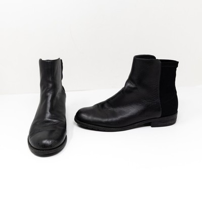 Stuart Weitzman Women's 50/50 Genuine Leather Stretch Panel Pull On Ankle Boots