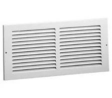 HART & COOLEY 6721220W Sidewall Return Air Grille 12x20 Metal Bright White