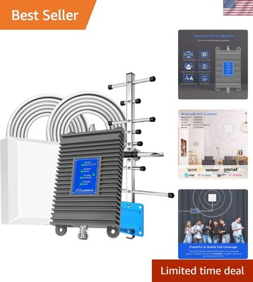 Cell Phone Signal Booster Home Wireless Amplifier Support All Carriers