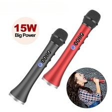 15W Wireless Karaoke Microphone Bluetooth Speaker 4000mah 2in1 Sing Recording