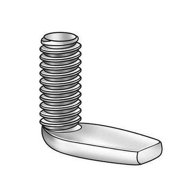 GRAINGER APPROVED 1LAR5 Mnt Std,Pln,Crb Stl,1/4''-20,0.7838'',PK25 1LAR5