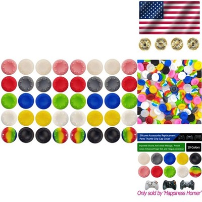 High-Quality Silicone Thumb Grip Caps - 40 Colorful Controller Enhancements