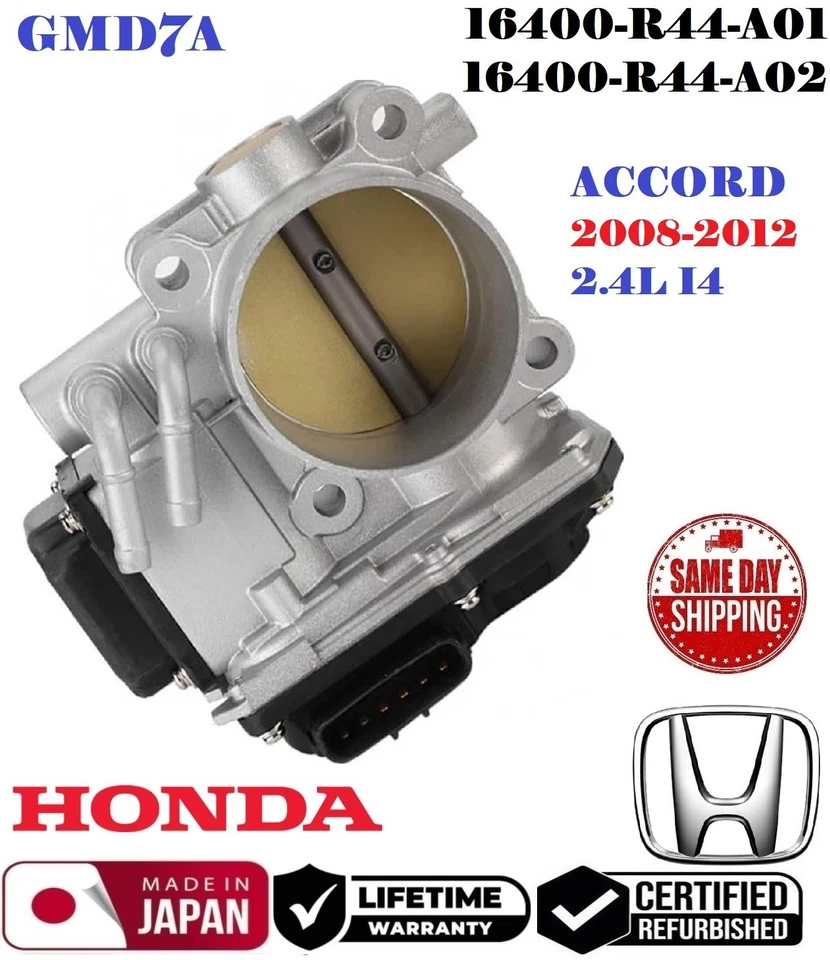 ✅#16400-R44-A01 GENUINE Throttle Body For 2008-2012 HONDA ACCORD 2.4L #GMD7A - Image 2 of 3