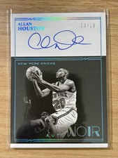 2020-21 Noir Allan Houston Autograph Black and White #AB-ALH Platinum /10 Auto