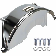 GM 700R4 Flexplate/Flywheel Dust Cover and Bolts, Chrome