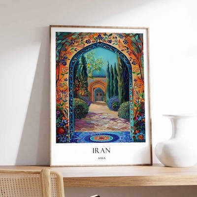 6_Iran Poster, Islamisches Dekor, Islamische Kunst, Nahostkunst, Iran Geschenk, Iran T