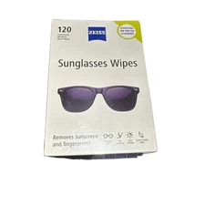 ZEISS Pre Moistened Sunglasses Cleaning Wipes 120 Count Sealed NIB
