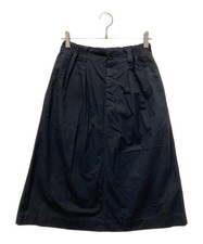 MARGARET HOWELL MHL. Fine Compact Cotton Poplin Skirt Size 2 Japanese Natural