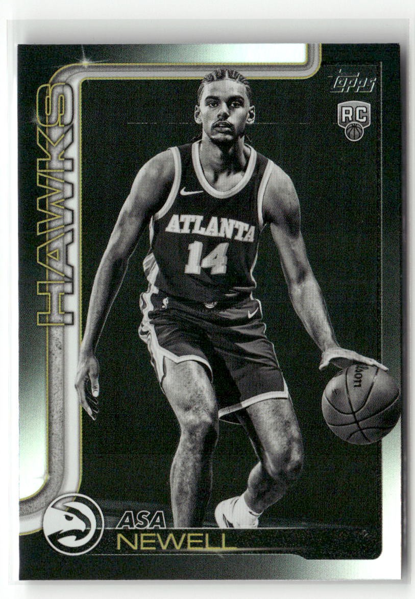 2025-26 Topps #223 Asa Newell Blackout RC ROOKIE SP