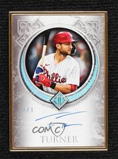 2023 Topps Transcendent Collection Platinum 1/1 Trea Turner #TCA-TTU Auto 1cc7