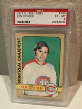 1972-73 O-PEE-CHEE #145 KEN DRYDEN CANADIANS PSA 6