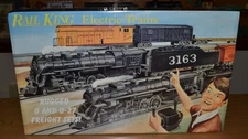 NEW MTH Rail King #001 Santa Fe Mohawk Steam Locomotive 027 Freight Set - Sealed