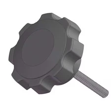 Innovative Components Gn8c1500f7s--21 Fluted Knob Soft Touch With Screw, 1/2-13