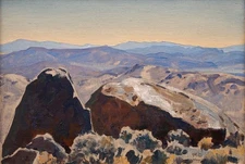 MAYNARD DIXON : South from Quartz Mountain: Archival Art Print