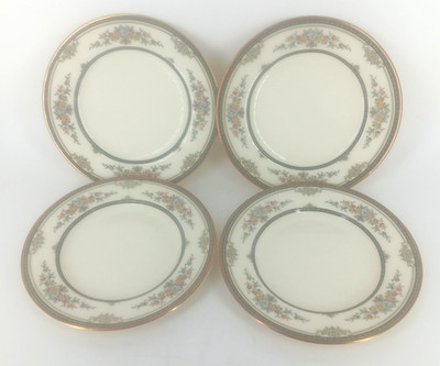 4 - Royal Doulton Minton Stanwood 6 .5  Bread and Butter Plate Gold Trim England