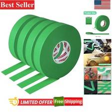 4 Pack Automotive Masking Tape 17mm x 50m Green Waterproof Heat-Resistant