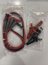 Heavy Duty Alligator Clips Test Leads for Multimeter  Voltmeter - Black Red