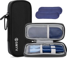 Insulin Cooler Travel Case  Double Layer TSA Approved Case with 2 Ice Packs