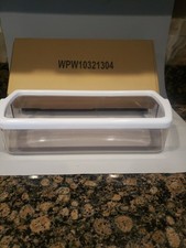 Whirlpool Refrigerator Clear Doorshelf Bin. New. Part  WPW10321304
