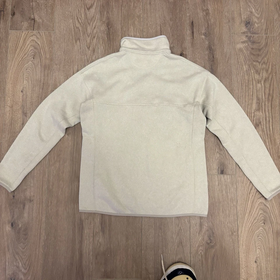 Patagonia Jacket Womens M Ivory Better Sweater Marsupial Pullover Pile Fleece - Image 4 of 4