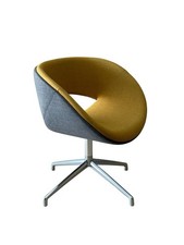 Boss design Happy swivel chairs - Yellow / Grey - UK Delivery