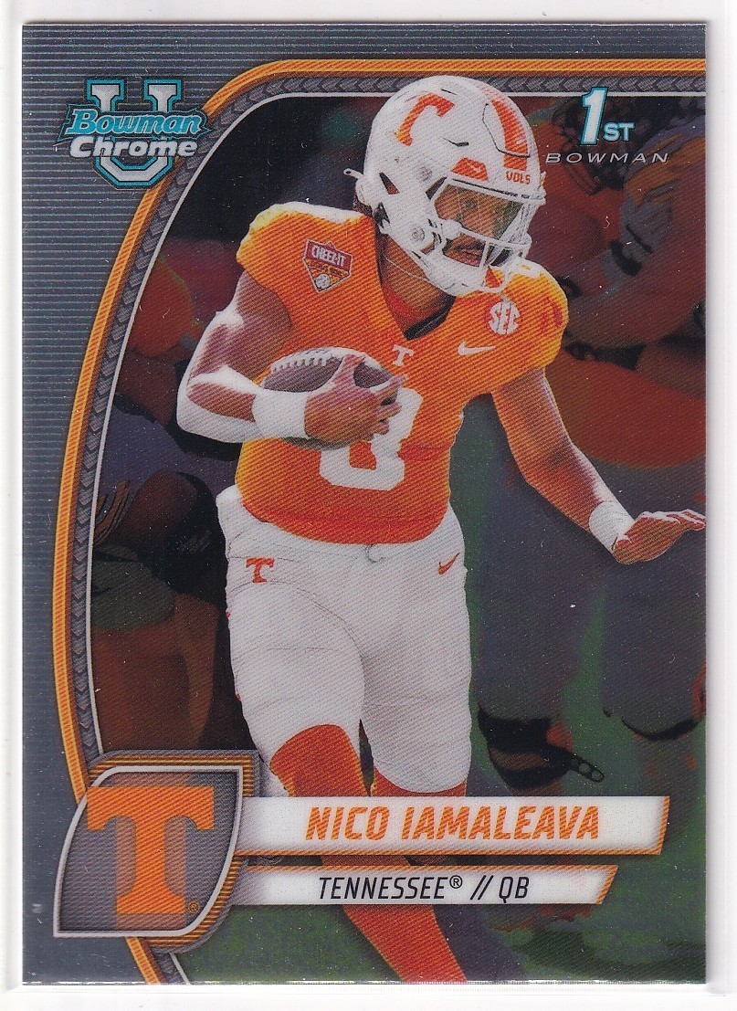 NICO IAMALEAVA 2024 Bowman University Chrome 1st Bowman Base #139 Tennessee UCLA