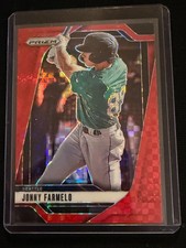 Jonny Farmelo 2025 Prizm - Red Power Prizm #63/99 - Seattle Mariners