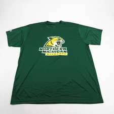Northern Michigan Wildcats Holloway Short Sleeve Shirt Men's Green New