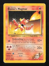 Blaine's Magmar 37/132 Uncommon Gym Heroes Pokemon Unlimited HP on eBay