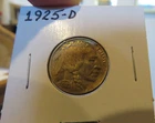 1925-D 5C Buffalo Nickel AU