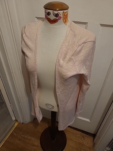 Ladies H+M Size XS Pale Pink Long Sleeved Cardigan - Picture 3 of 4
