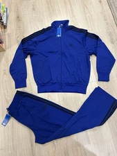 Adidas Originals Classics Firebird Tracksuit Lucid Blue Black Size M