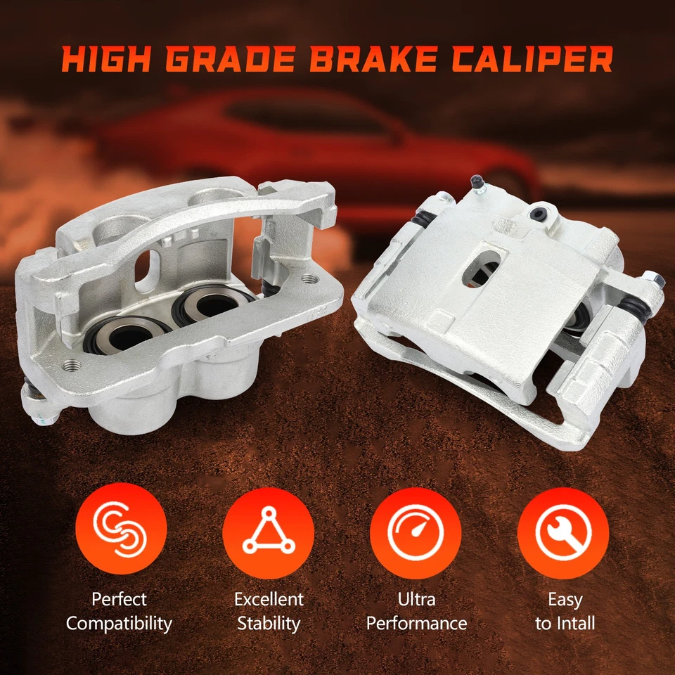 Brake Rear Calipers For 01-2010 Chevrolet Silverado 2500 HD 2003-2009 Hummer H2 - Image 4 of 4