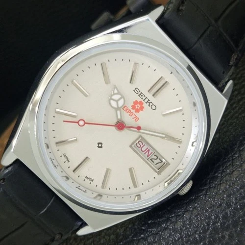 AUTOMATIC VINTAGE REFURBISHED SEIKO EXPO 70 6309A JAPAN MENS WATCH a441789-1